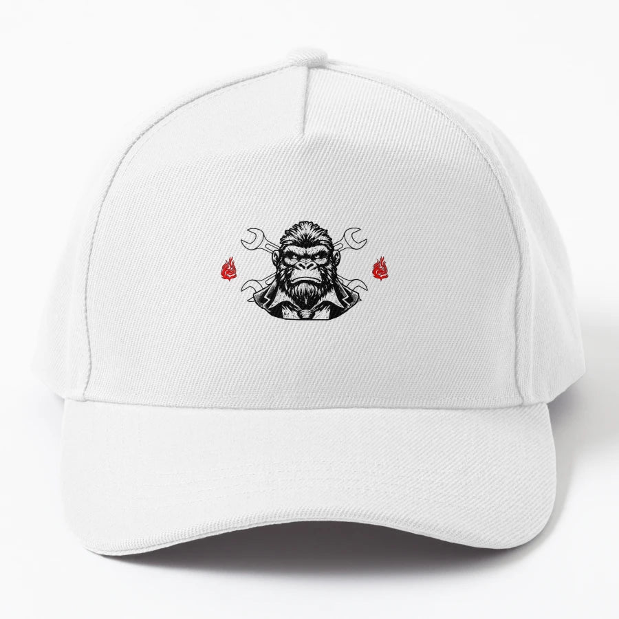 Fix Stupid Gorilla Mechanic Shirt New Era Snapback - High-Qu - Snapback, Trucker Hat, Dad Hat, Denim Baseball Cap