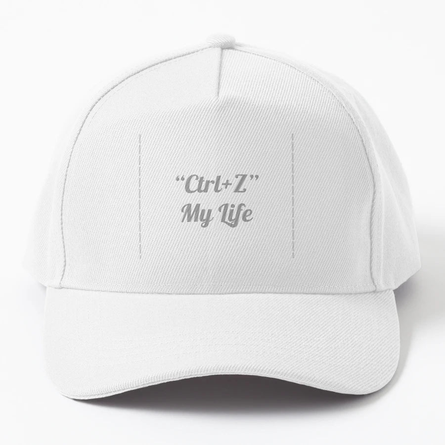 Ctrl Z My Life Funny Undo Life Trucker Hat - Distressed - Snapback, Trucker Hat, Dad Hat, Denim Baseball Cap