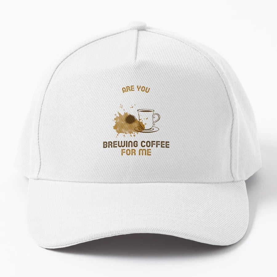 Are You Brewing Coffee Me OTTO Dad Hat - 6-Panel Cap - Snapback, Trucker Hat, Dad Hat, Denim Baseball Cap
