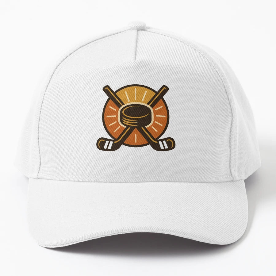 Hockey Stick Puck Logo OTTO Dad Hat - Great Gift Idea for - Snapback, Trucker Hat, Dad Hat, Denim Baseball Cap