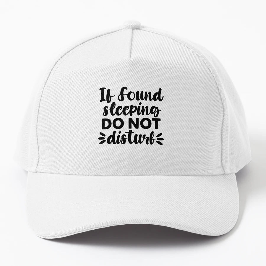 If Found Sleeping Do Not Disturb Funny Trucker Hat - Vintage - Snapback, Trucker Hat, Dad Hat, Denim Baseball Cap