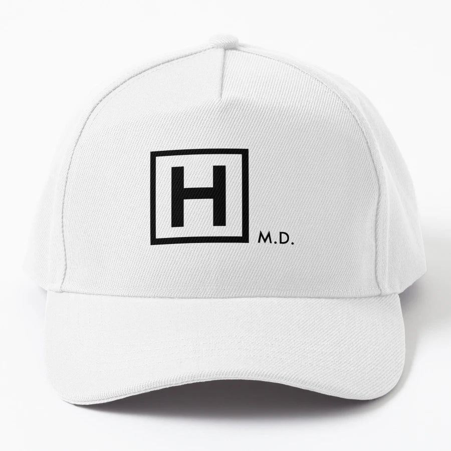 House M D H Logo New Era Snapback - Distressed Breathable - Snapback, Trucker Hat, Dad Hat, Denim Baseball Cap
