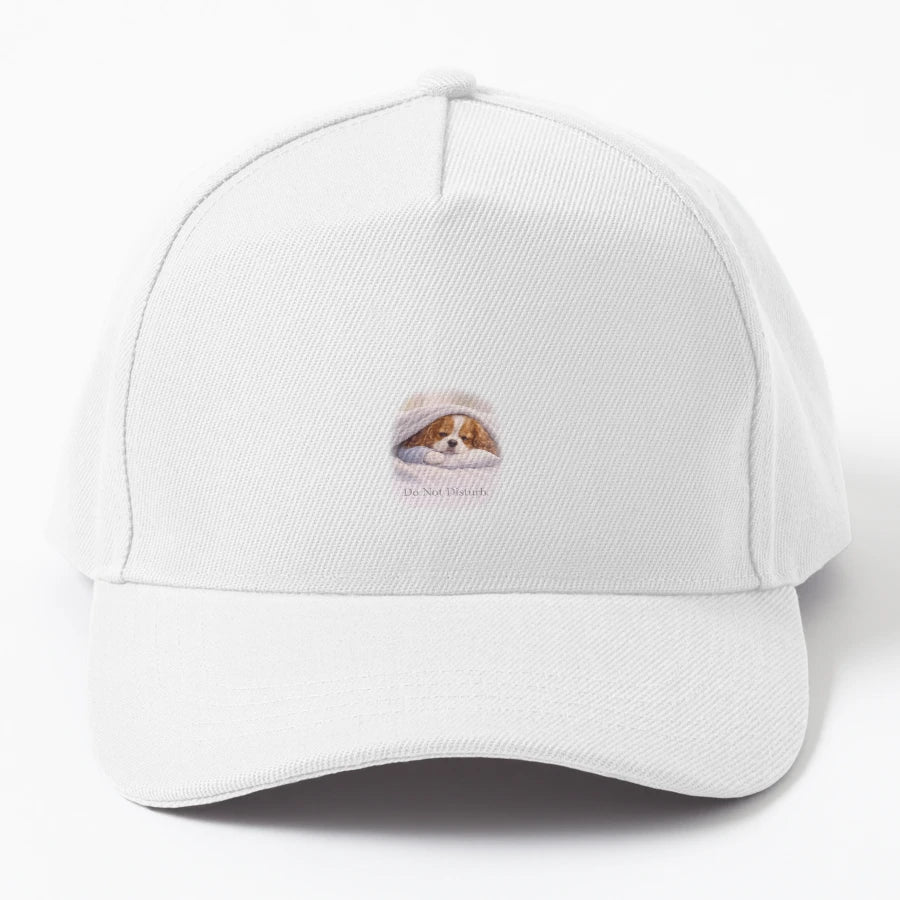 Sleepy Puppy Do Not Disturb Pastel Aesthetic Art Trucker Hat - Snapback, Trucker Hat, Dad Hat, Denim Baseball Cap