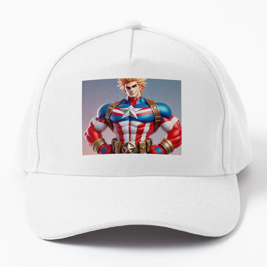Captain Usa OTTO Dad Hat - Vintage Aesthetic Classic Style - Snapback, Trucker Hat, Dad Hat, Denim Baseball Cap