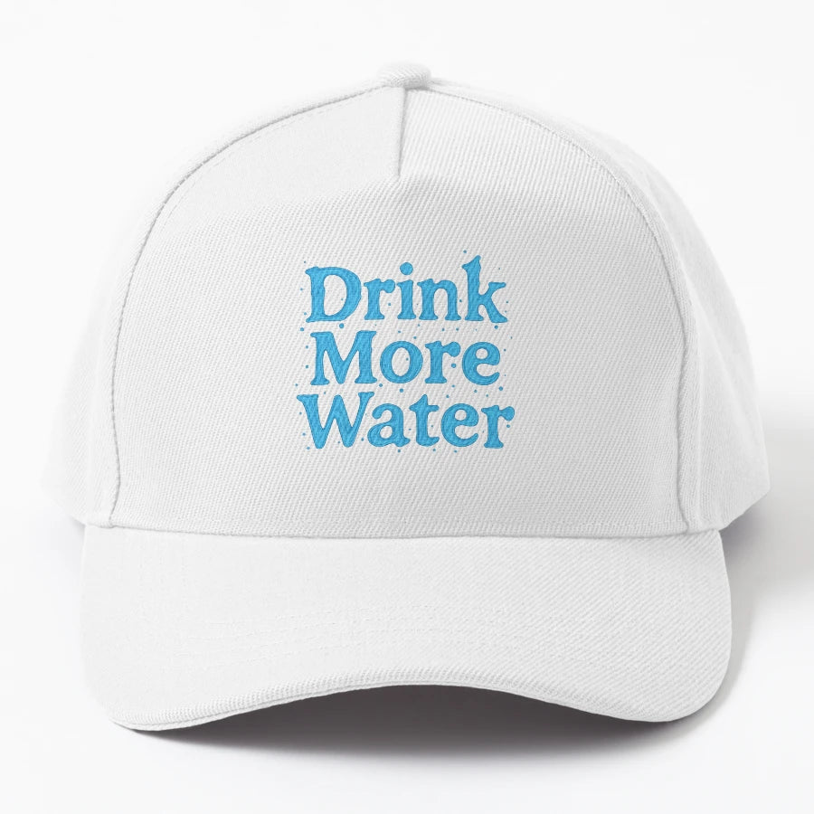 Drink More Water OTTO Dad Hat - Aesthetic Design - Snapback, Trucker Hat, Dad Hat, Denim Baseball Cap