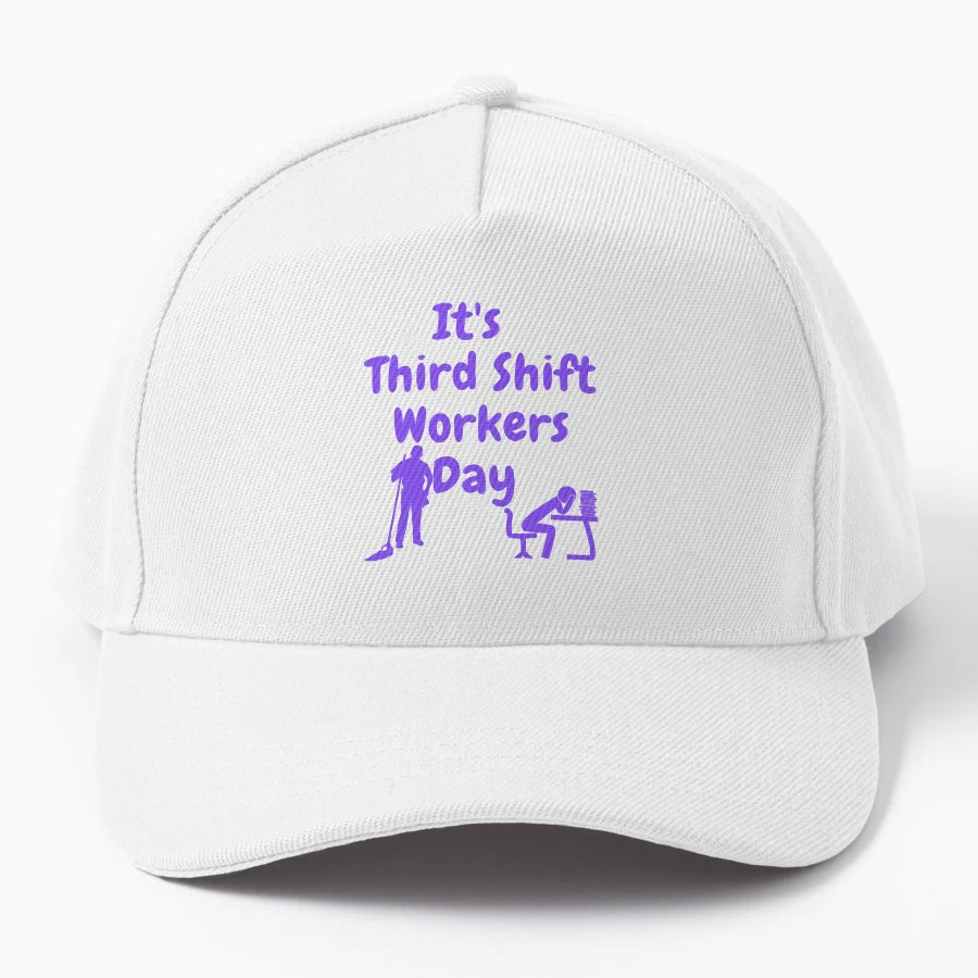 Its Third Shift Workers Day Trucker Hat - Premium Classic - Snapback, Trucker Hat, Dad Hat, Denim Baseball Cap