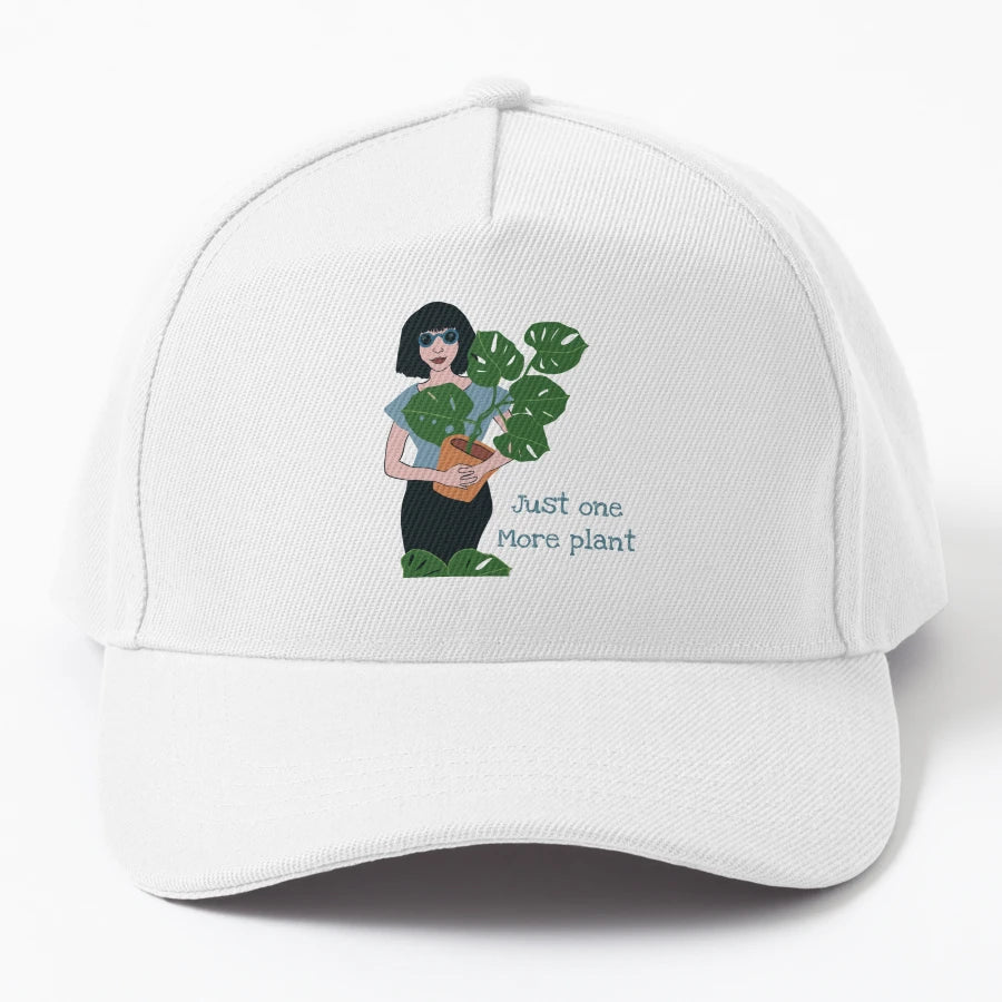 Plant Lady Just One More Plant OTTO Dad Hat - High-Quality - Snapback, Trucker Hat, Dad Hat, Denim Baseball Cap