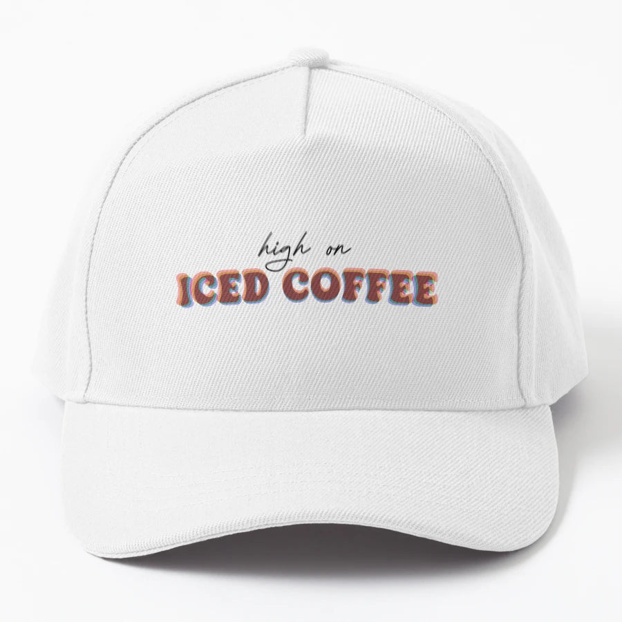 High Iced Coffee Iced Coffee Junkie Coffee OTTO Dad Hat - Snapback, Trucker Hat, Dad Hat, Denim Baseball Cap