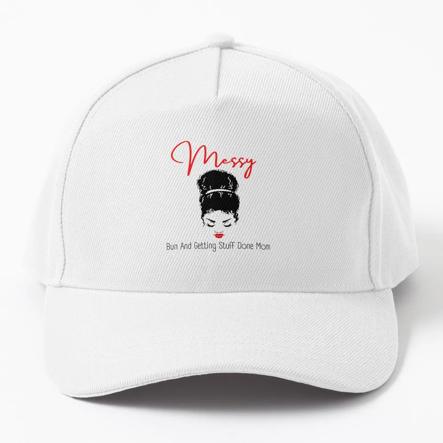 Messy Bun And Getting Stuff Done Mom OTTO Dad Hat - Aestheti - Snapback, Trucker Hat, Dad Hat, Denim Baseball Cap