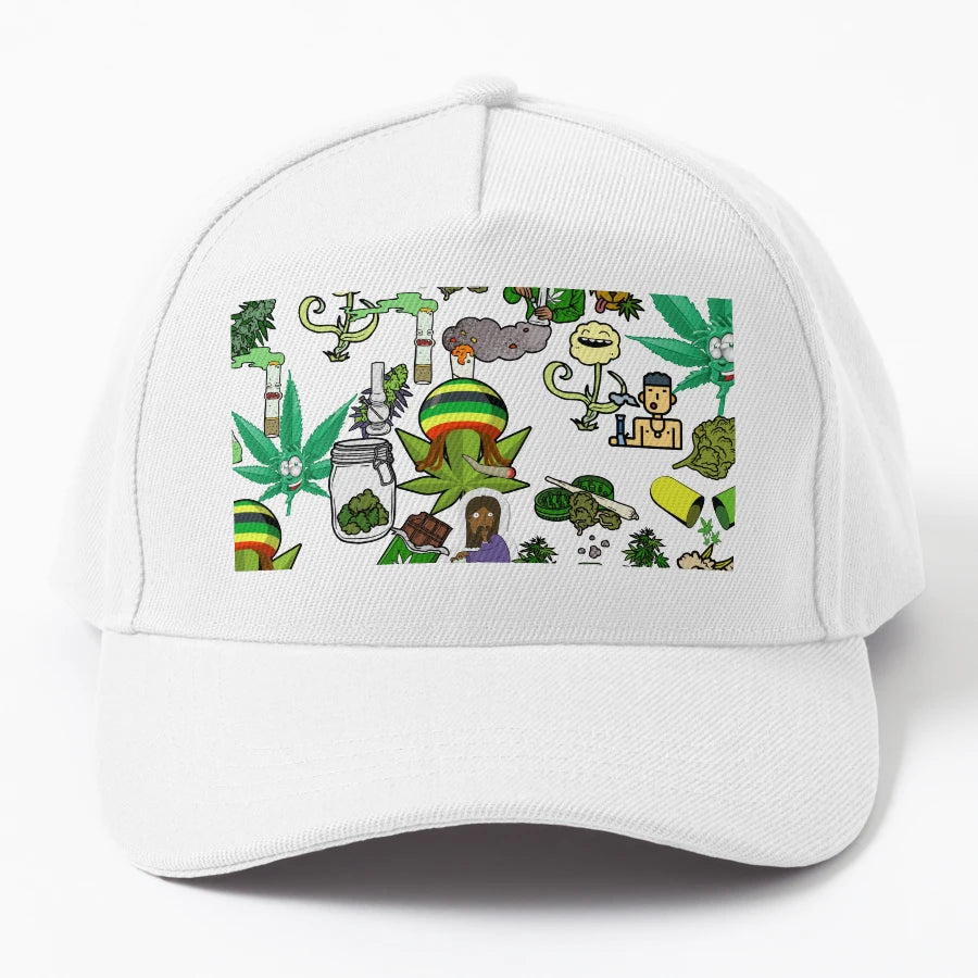 Blazing High New Era Snapback - Exclusive Unique Art - Snapback, Trucker Hat, Dad Hat, Denim Baseball Cap