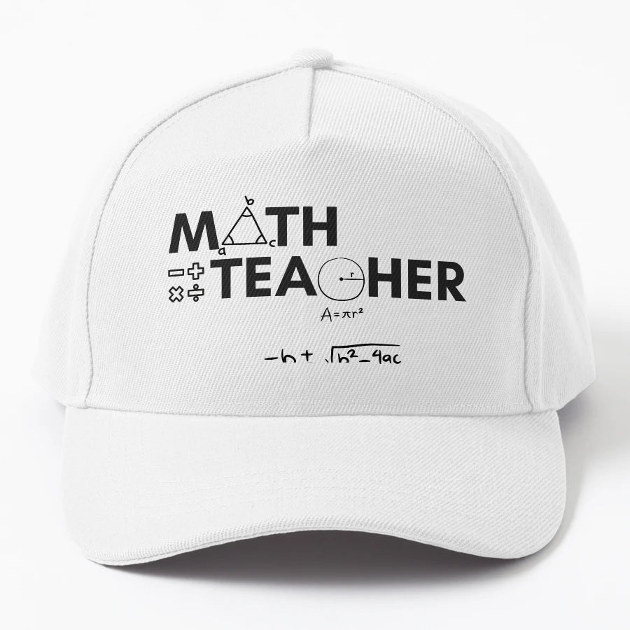 I Am Math Teacher 0048 Denim Baseball Cap - Premium Unique - Snapback, Trucker Hat, Dad Hat, Denim Baseball Cap