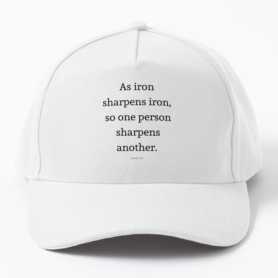 As Iron Sharpens Iron So One Person Sharpens OTTO Dad Hat - Snapback, Trucker Hat, Dad Hat, Denim Baseball Cap