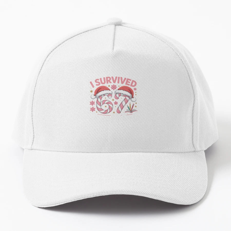 I Survived 67 Days School Funny Teachers New Era Snapback - Snapback, Trucker Hat, Dad Hat, Denim Baseball Cap