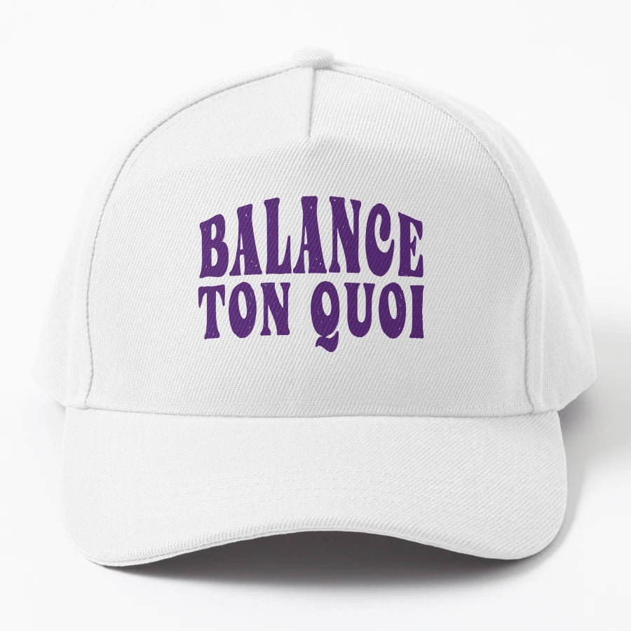 Balance Ton Quoi Ang Le Trucker Hat - Structured Breathable - Snapback, Trucker Hat, Dad Hat, Denim Baseball Cap