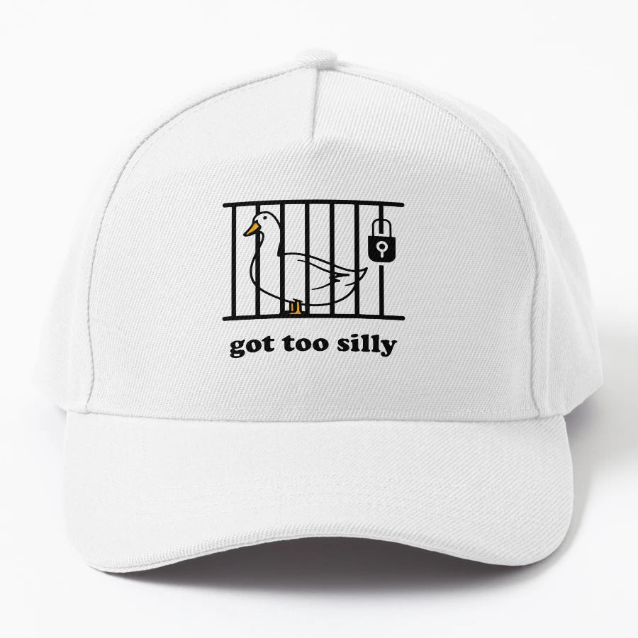 Got Too Silly Denim Baseball Cap - Premium Stitching - Snapback, Trucker Hat, Dad Hat, Denim Baseball Cap