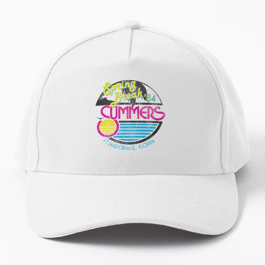 Summers Beach Ft Lauderdale Fla New Era Snapback - Vintage - Snapback, Trucker Hat, Dad Hat, Denim Baseball Cap