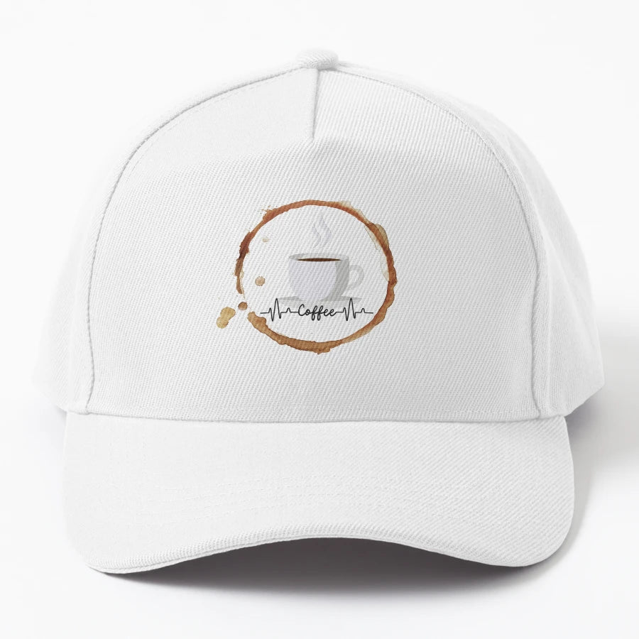 I Love Coffee Denim Baseball Cap - Everyday Essential - Snapback, Trucker Hat, Dad Hat, Denim Baseball Cap