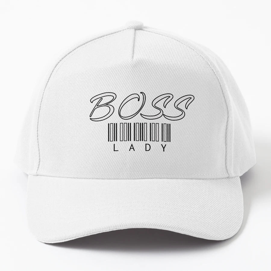 Boss Lady Trucker Hat - Unstructured Unique Art - Snapback, Trucker Hat, Dad Hat, Denim Baseball Cap