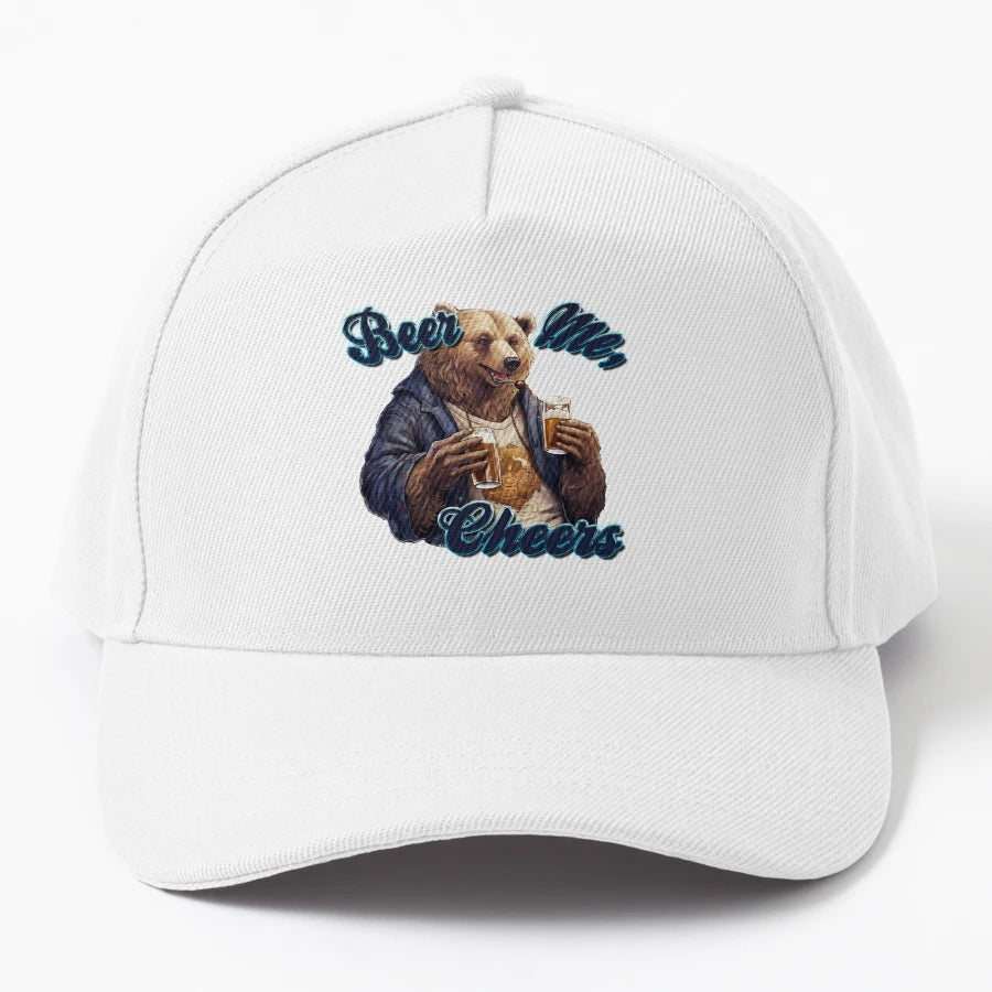 Beer Me Cheers Trucker Hat - Premium Stitching - Snapback, Trucker Hat, Dad Hat, Denim Baseball Cap