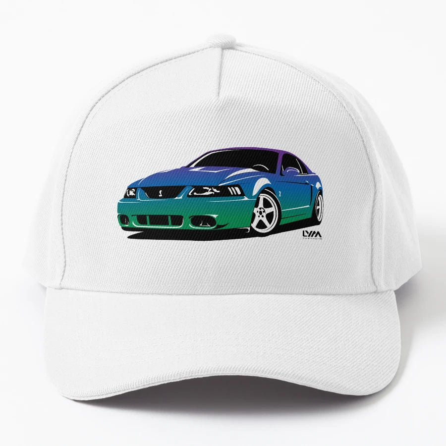 03 04 Ford Mustang Cobra Denim Baseball Cap - Structured - Snapback, Trucker Hat, Dad Hat, Denim Baseball Cap