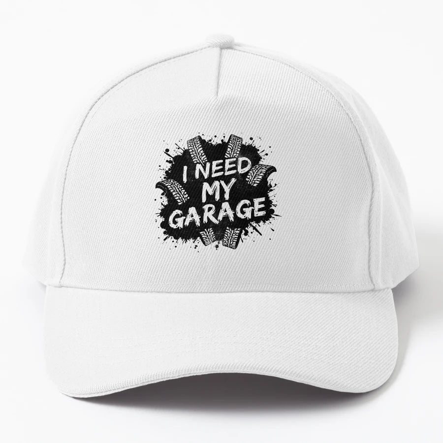 I Need My Garage Time Funny Car Mechanic OTTO Dad Hat - Snapback, Trucker Hat, Dad Hat, Denim Baseball Cap