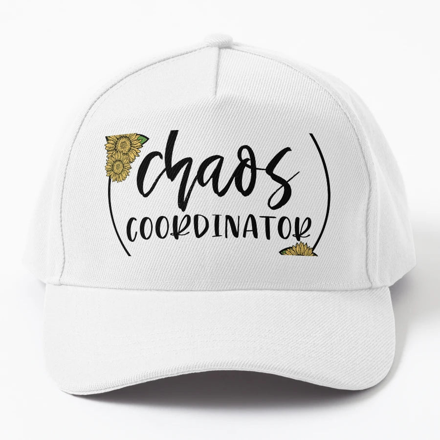 Chaos Coordinator Sunflowers T Shirt Design New Era Snapback - Snapback, Trucker Hat, Dad Hat, Denim Baseball Cap
