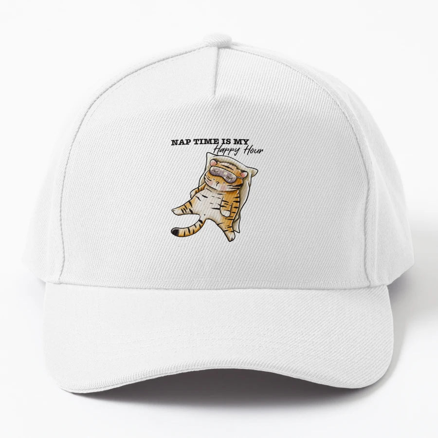 Tiger Nap Time Trucker Hat - Custom Embroidery - Snapback, Trucker Hat, Dad Hat, Denim Baseball Cap