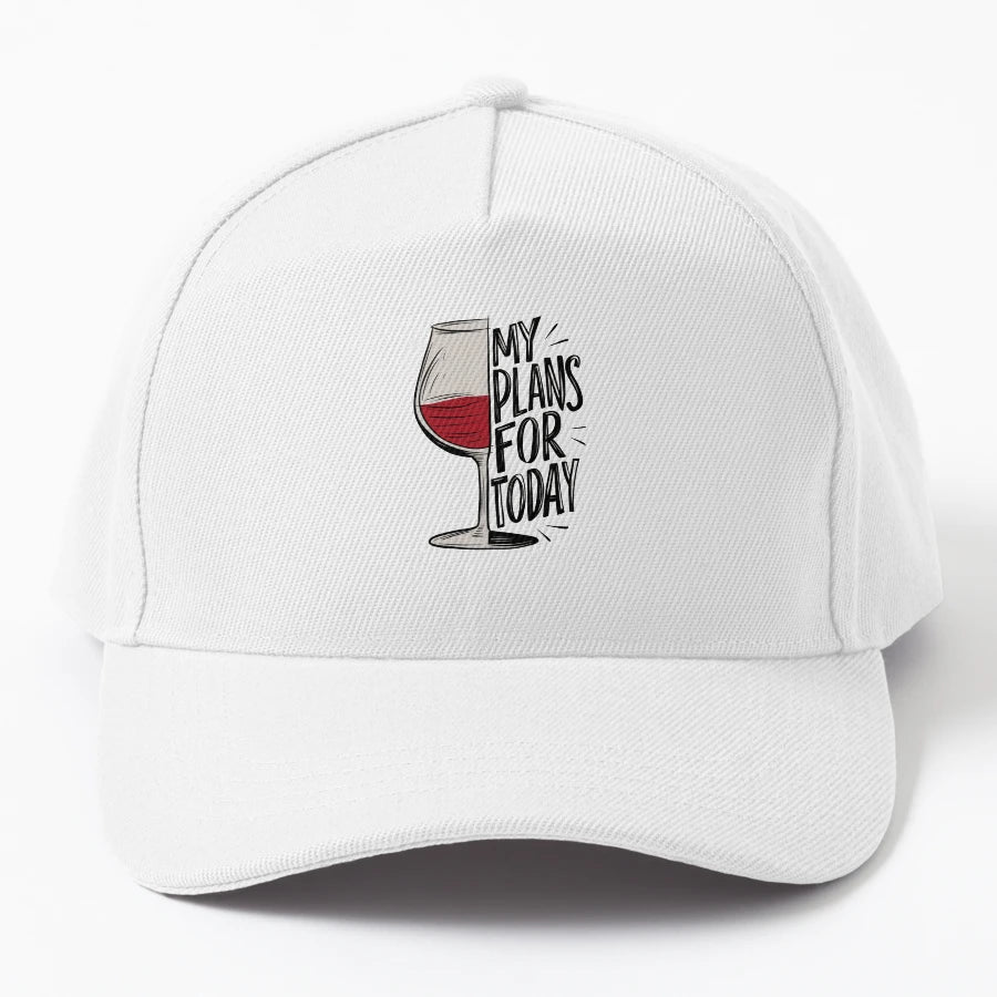 Funny Wine Lover My Plans Today Design OTTO Dad Hat - Outdoo - Snapback, Trucker Hat, Dad Hat, Denim Baseball Cap