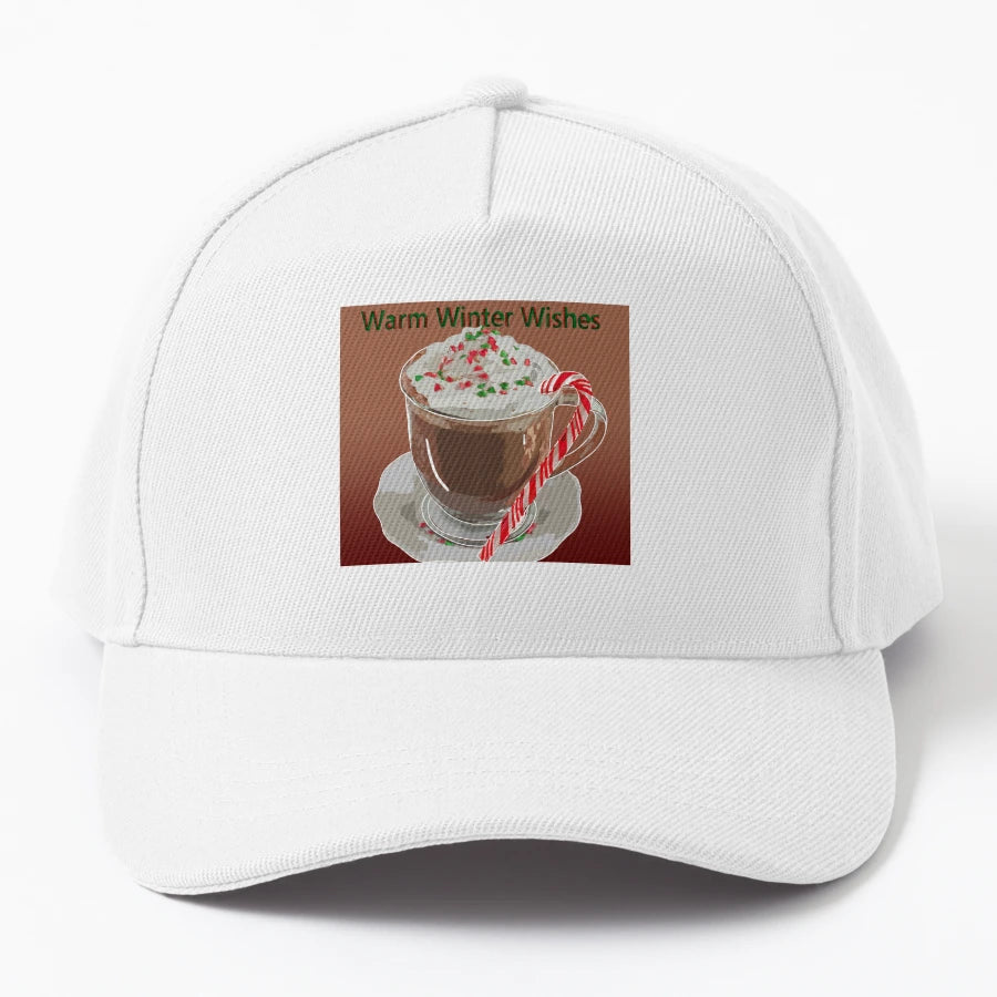 Cup Cheer Denim Baseball Cap - Embroidered Design - Snapback, Trucker Hat, Dad Hat, Denim Baseball Cap