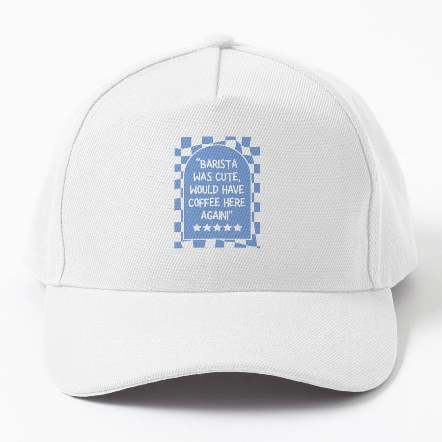 Barista Was Cute Would Have Coffee Here Again Trucker Hat - Snapback, Trucker Hat, Dad Hat, Denim Baseball Cap