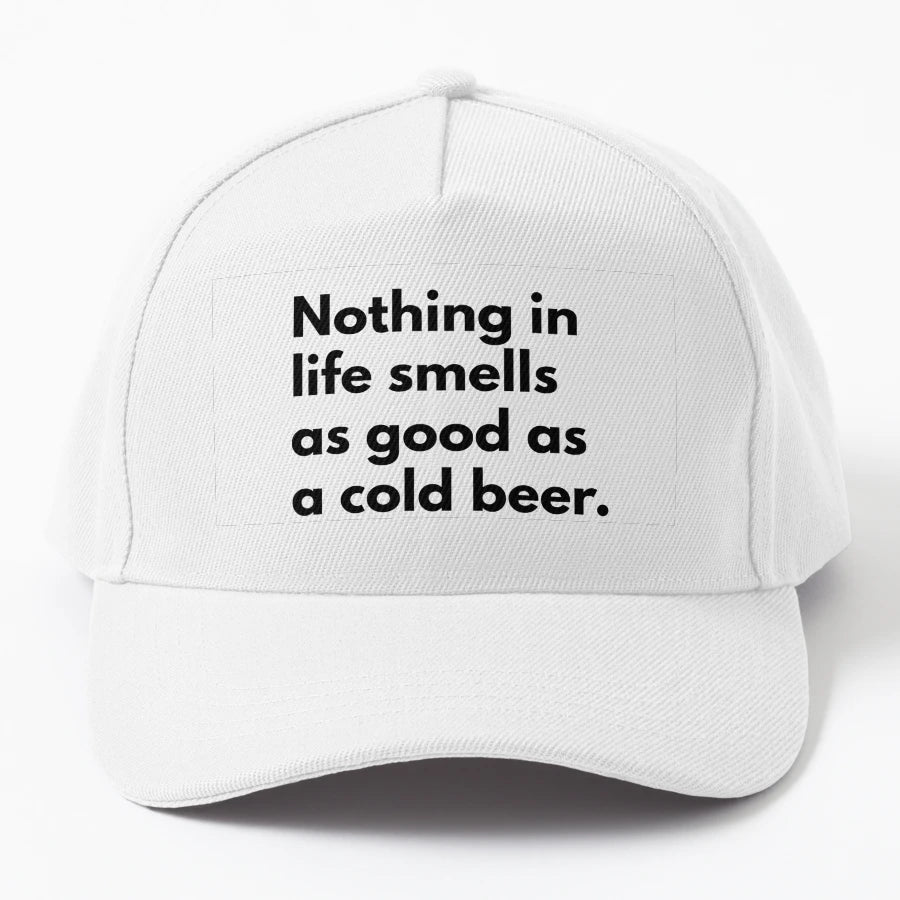 Nothing Life Smells As Good As Cold Beer New Era Snapback - Snapback, Trucker Hat, Dad Hat, Denim Baseball Cap