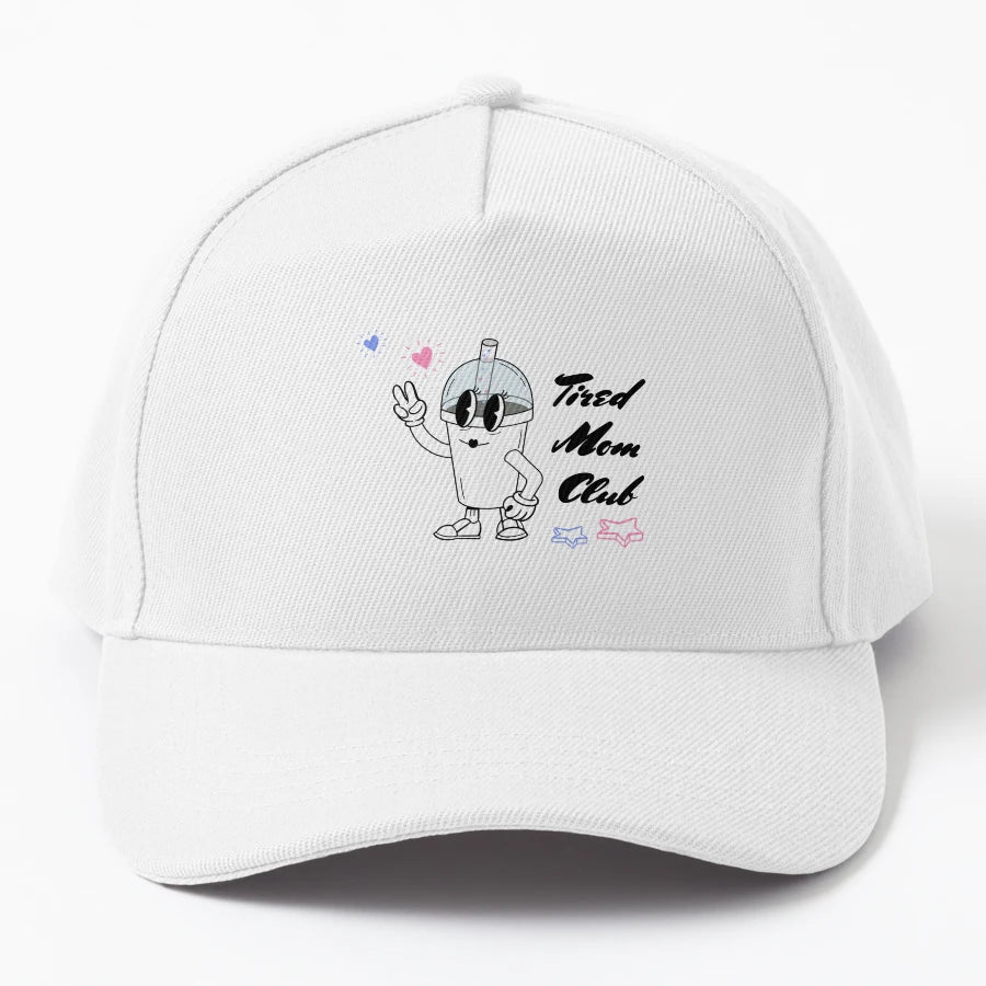 Tired Mom Club New Era Snapback - Washed Cotton - Snapback, Trucker Hat, Dad Hat, Denim Baseball Cap