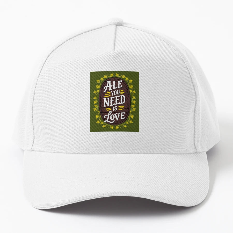 Golden Hops Delight Trucker Hat - Aesthetic Design - Snapback, Trucker Hat, Dad Hat, Denim Baseball Cap
