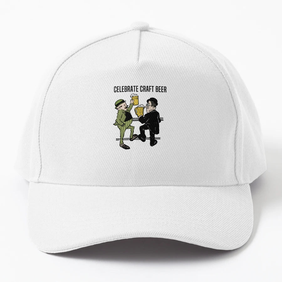 Craft Beer Lover Denim Baseball Cap - Embroidered Design - Snapback, Trucker Hat, Dad Hat, Denim Baseball Cap