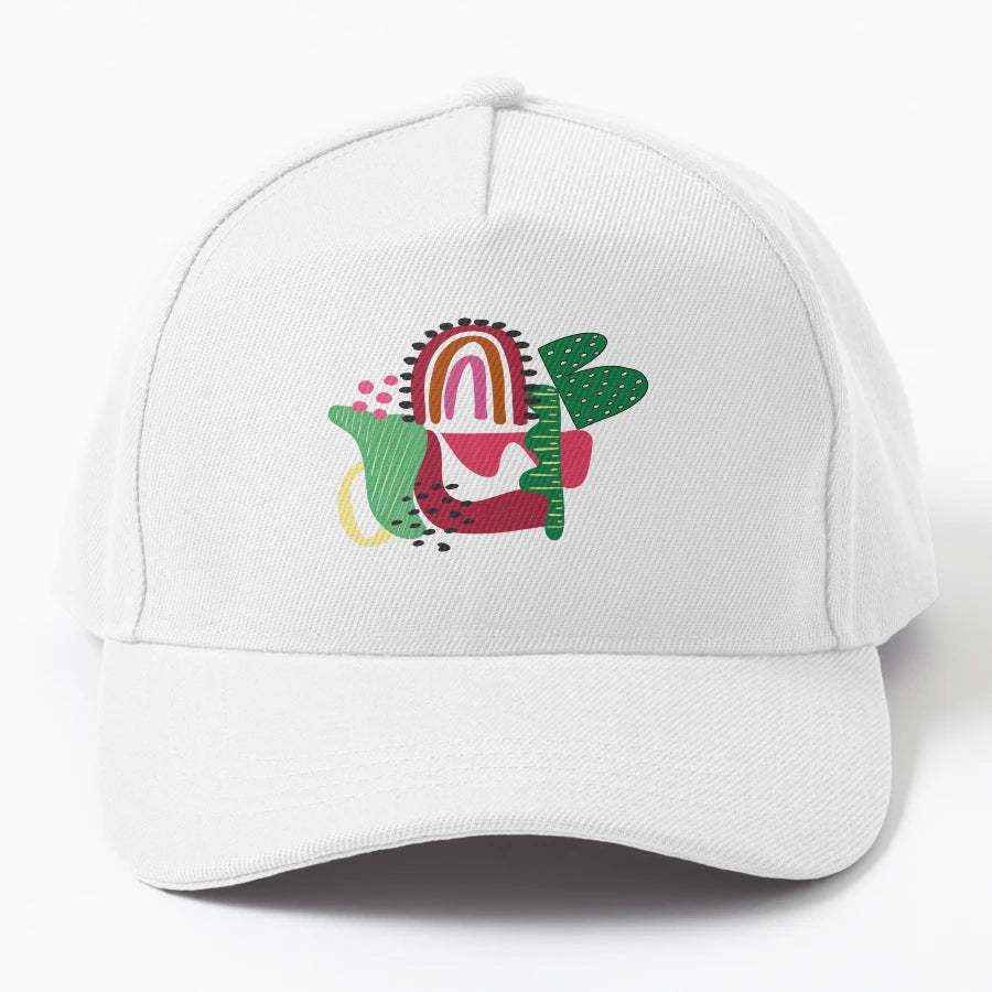 Playful Abstract Art Alphabet Letter B New Era Snapback - Snapback, Trucker Hat, Dad Hat, Denim Baseball Cap