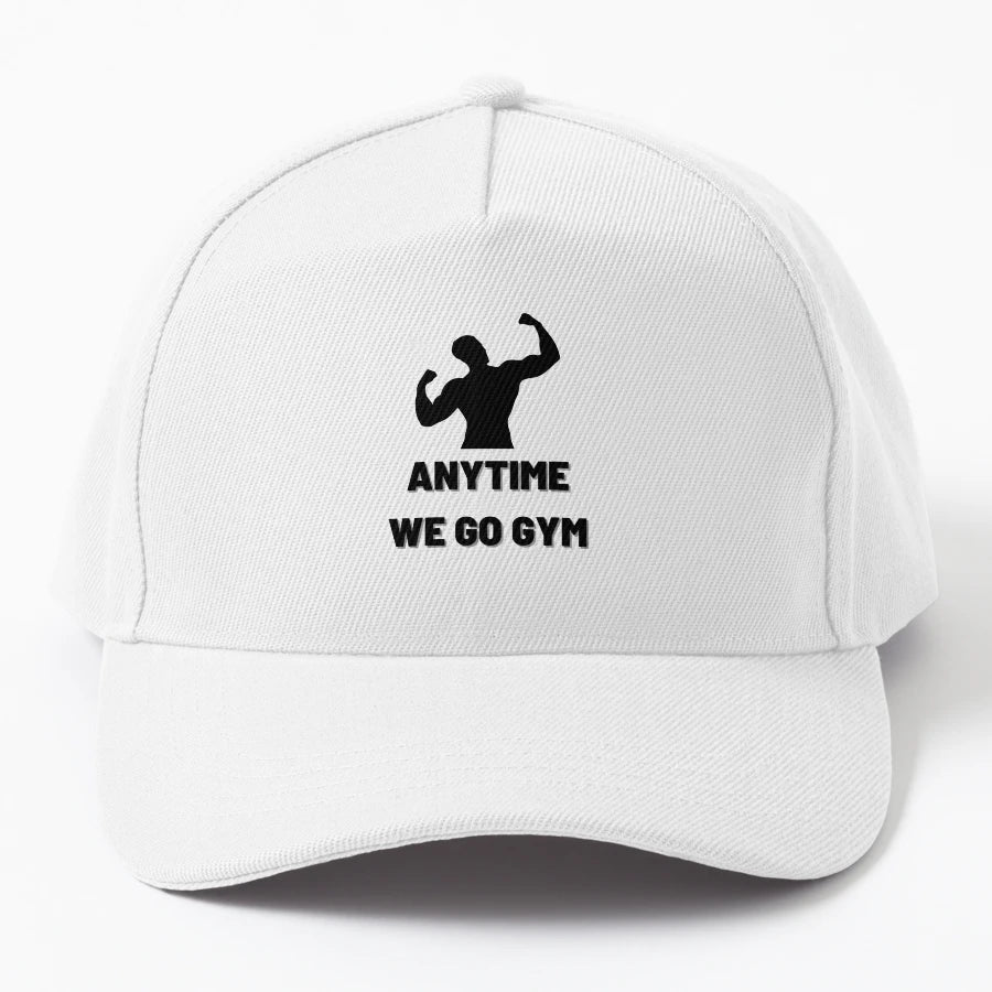 Anytime Fitness Anytime We Go Gym Denim Baseball Cap - Snapback, Trucker Hat, Dad Hat, Denim Baseball Cap