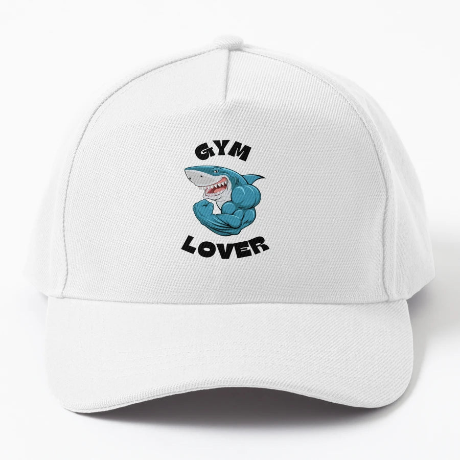 Gym Shark Trucker Hat - Premium Stitching - Snapback, Trucker Hat, Dad Hat, Denim Baseball Cap