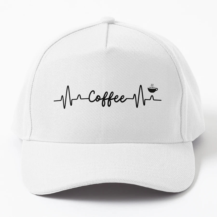 I Love Coffee Skip Trucker Hat - Embroidered Design - Snapback, Trucker Hat, Dad Hat, Denim Baseball Cap