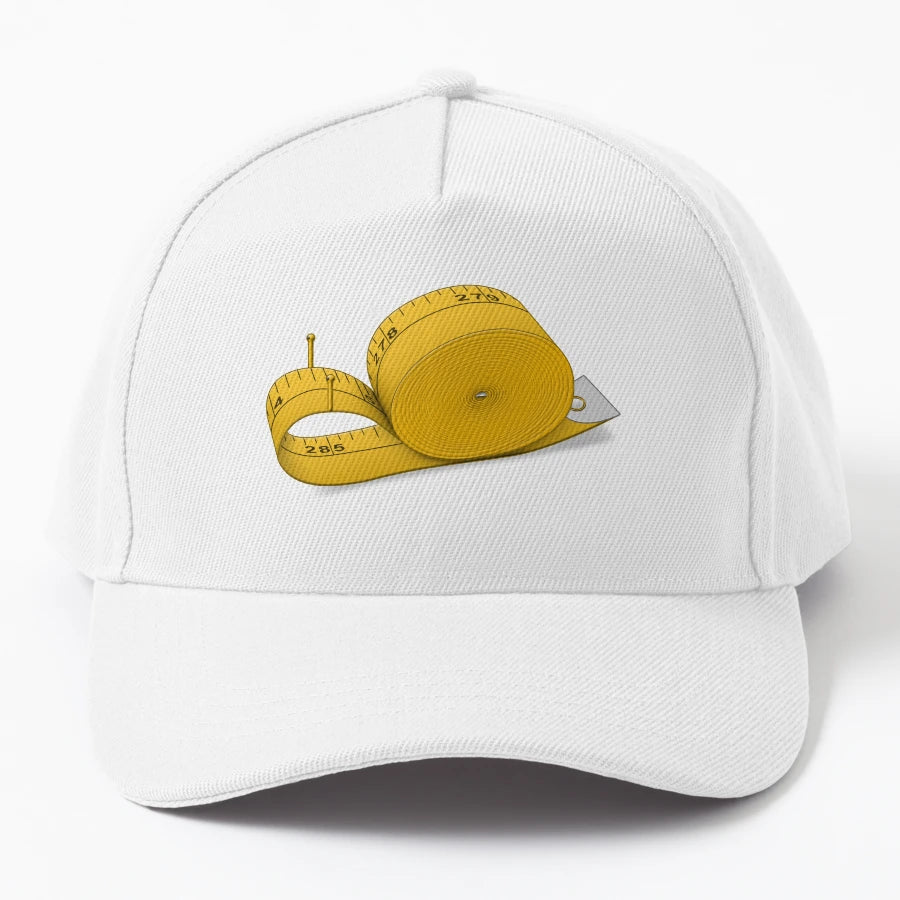 Tape Measure Snail Trucker Hat - High-Quality Embroidered - Snapback, Trucker Hat, Dad Hat, Denim Baseball Cap