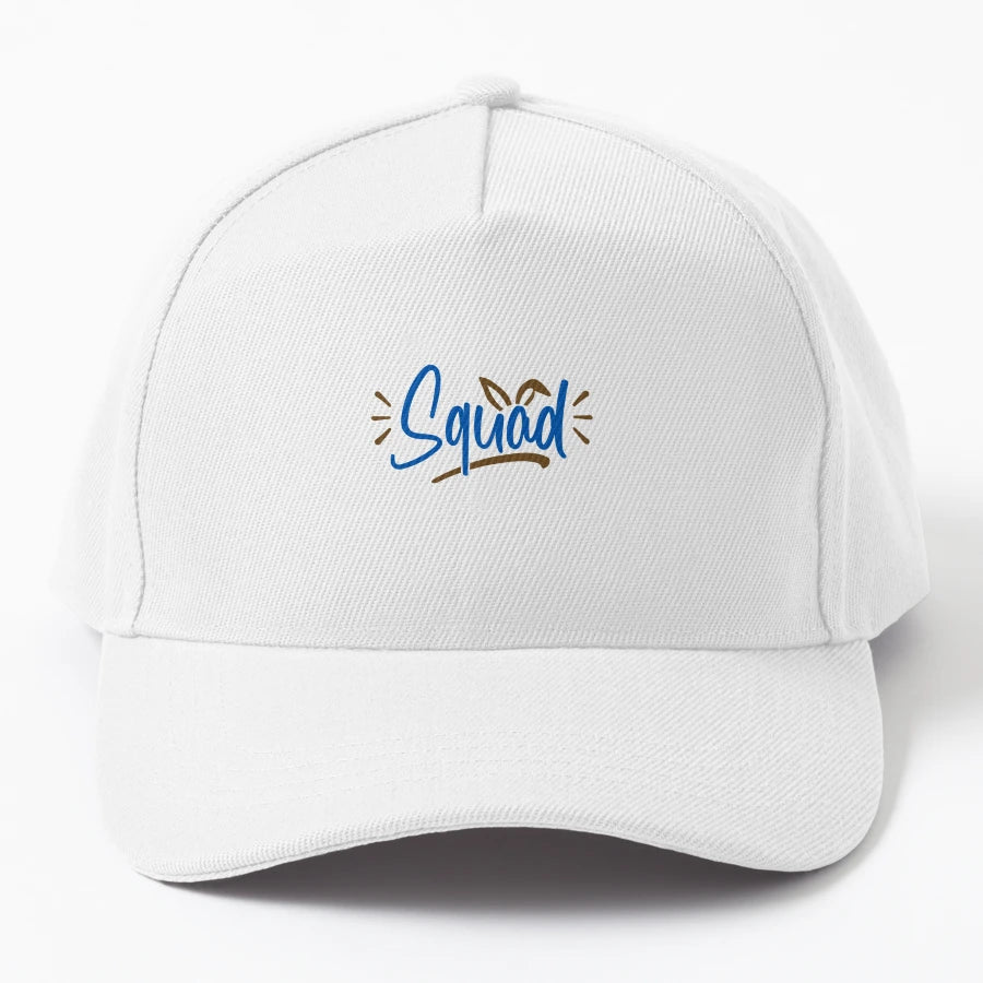 Squad New Era Snapback - Embroidered Design - Snapback, Trucker Hat, Dad Hat, Denim Baseball Cap