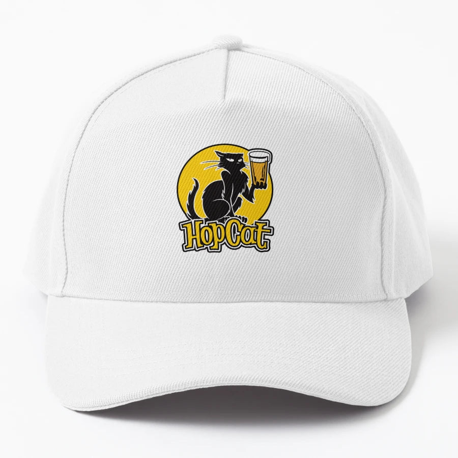 Ale Hopcat Denim Baseball Cap - Breathable Mesh - Snapback, Trucker Hat, Dad Hat, Denim Baseball Cap