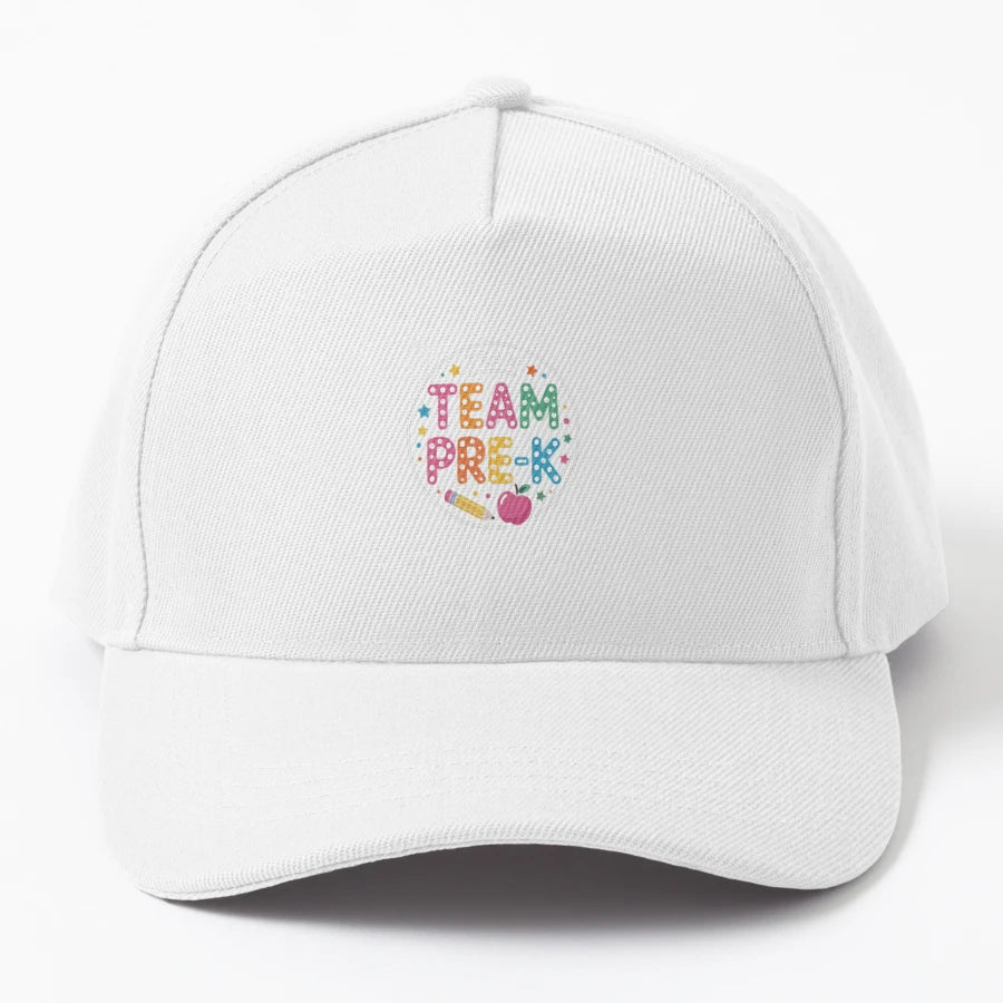 Team Pre K Teacher Back To School Pre K New Era Snapback - Snapback, Trucker Hat, Dad Hat, Denim Baseball Cap