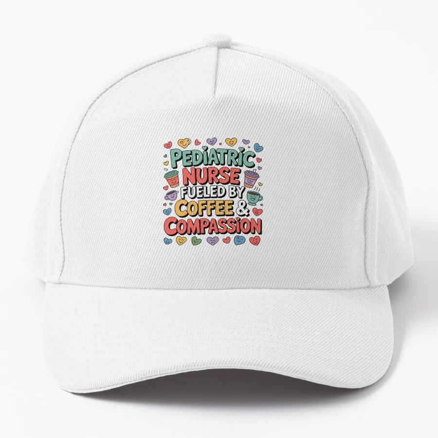 Pediatric Nurse Fueled OTTO Dad Hat - Structured Outdoor - Snapback, Trucker Hat, Dad Hat, Denim Baseball Cap