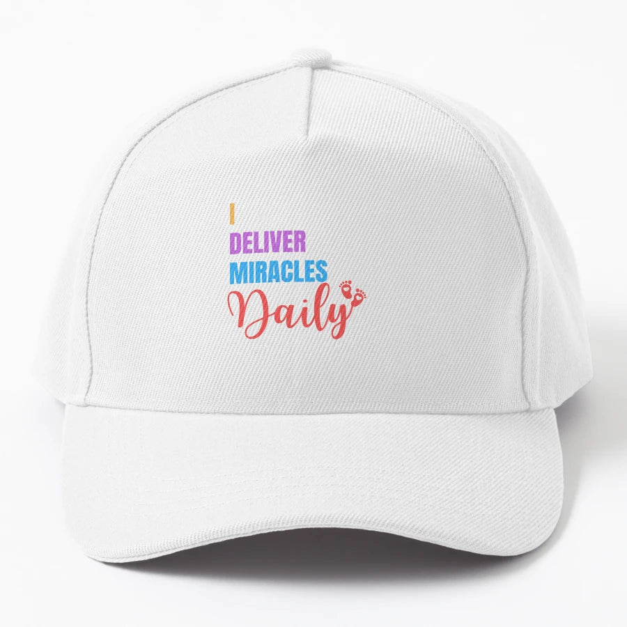 I Deliver Miracles Daily T Shirt Perfect Gift Trucker Hat - Snapback, Trucker Hat, Dad Hat, Denim Baseball Cap