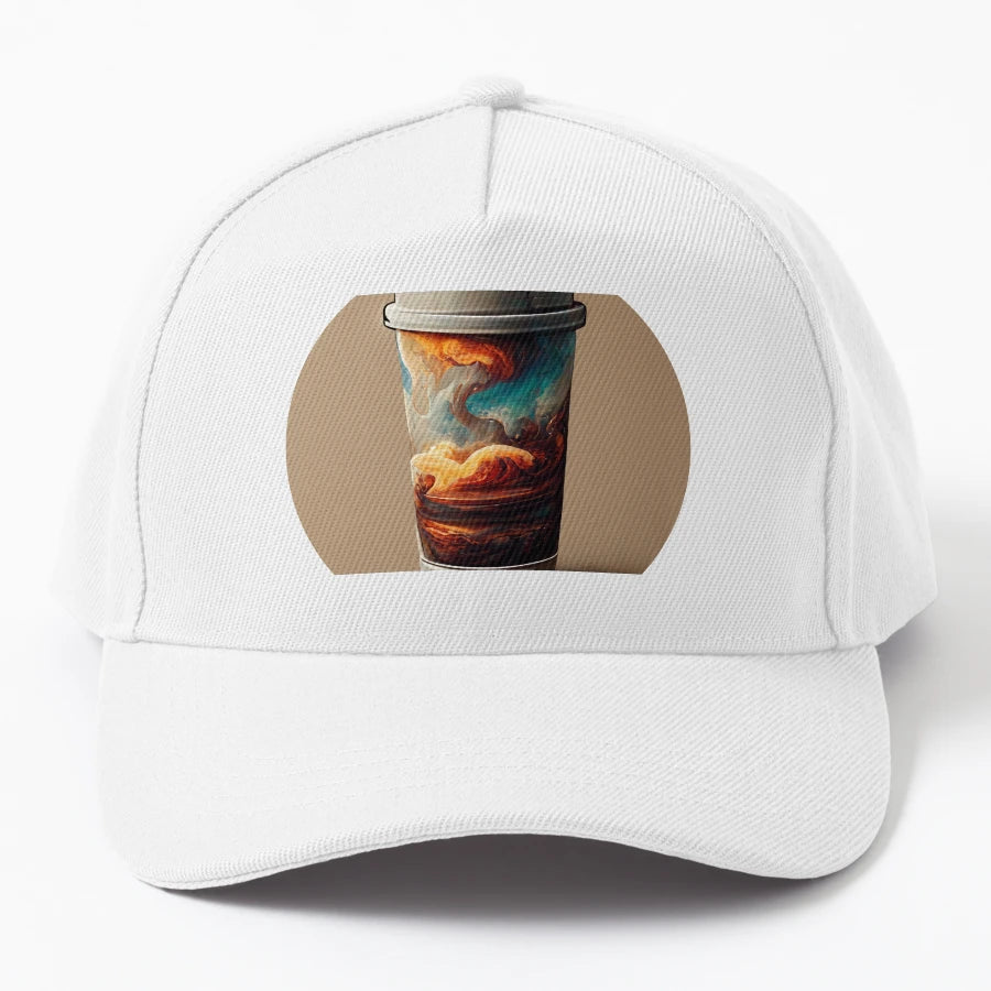 Extra Large Coffee Experimental Colorful New Era Snapback - Snapback, Trucker Hat, Dad Hat, Denim Baseball Cap