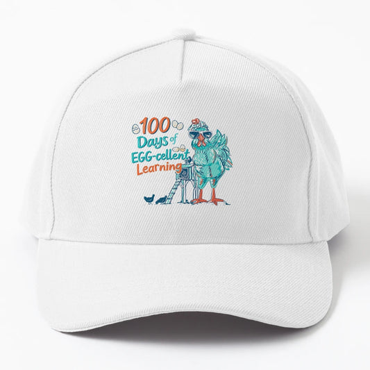 100 Days Egg Stra Smarter Teacher 100Th New Era Snapback - Snapback, Trucker Hat, Dad Hat, Denim Baseball Cap