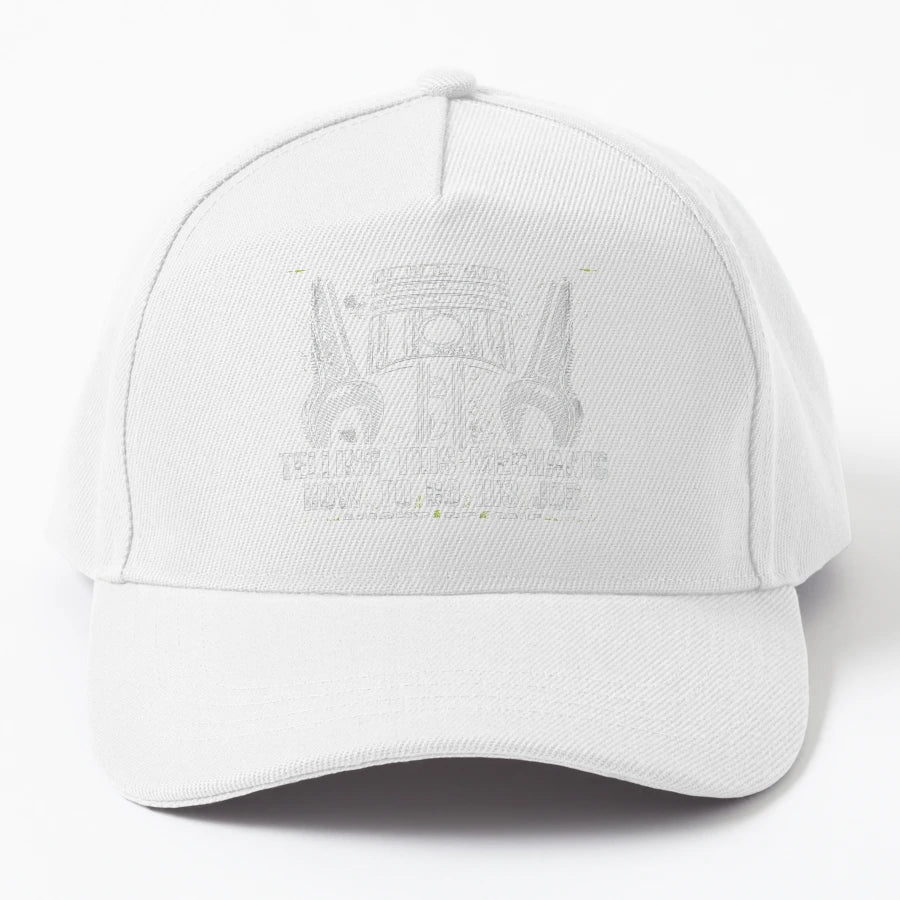 Mechanic T Shirt Life Is Full Risks Denim Baseball Cap - Snapback, Trucker Hat, Dad Hat, Denim Baseball Cap