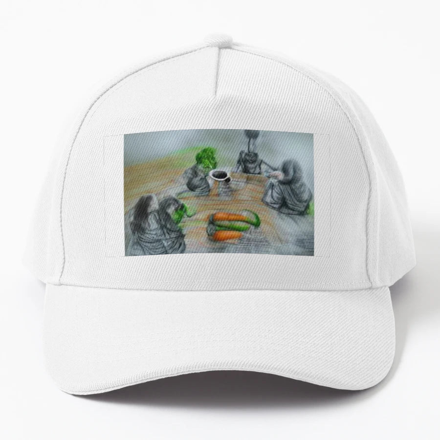 Plant Party OTTO Dad Hat - Structured Unique Art - Snapback, Trucker Hat, Dad Hat, Denim Baseball Cap