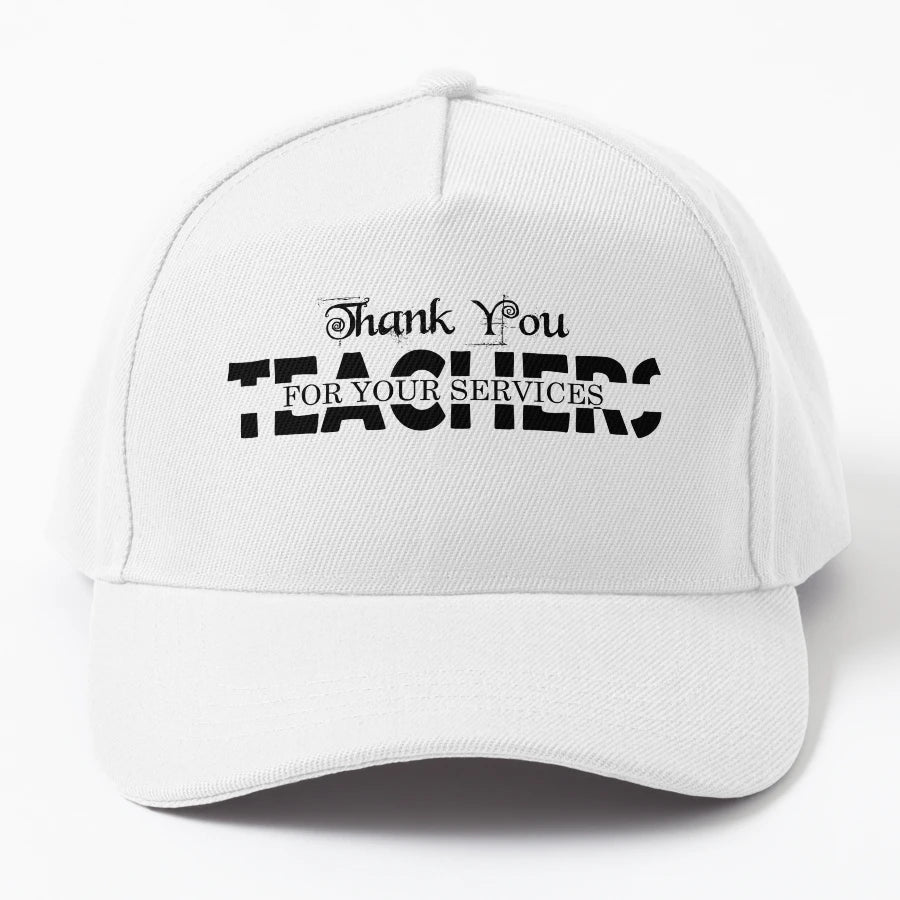 Thank You Teachers Your Services Trucker Hat - High-Quality - Snapback, Trucker Hat, Dad Hat, Denim Baseball Cap