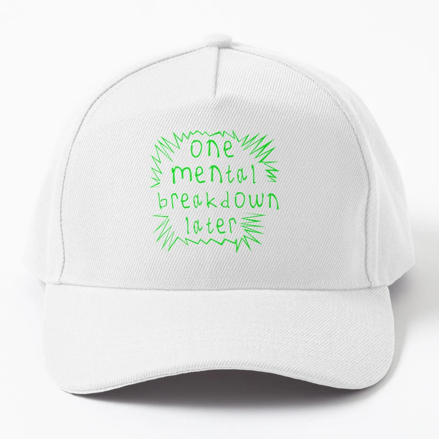 One Mental Breakdown Later New Era Snapback - Washed Cotton - Snapback, Trucker Hat, Dad Hat, Denim Baseball Cap